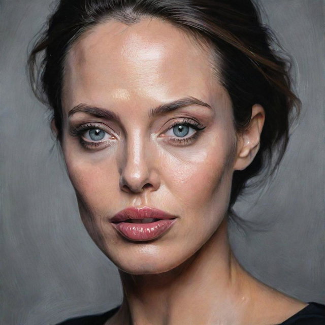 Angelina Jolie 原始照片 AI生成动漫素材