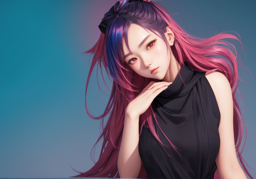 李若彤 动漫风格 | 李若彤 anime style AI generated image