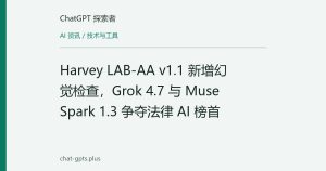 Harvey LAB-AA v1.1 新增幻觉检查，Grok 4.7 与 Muse Spark 1.3 争夺法律 AI 榜首