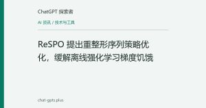 ReSPO 提出重整形序列策略优化，缓解离线强化学习梯度饥饿