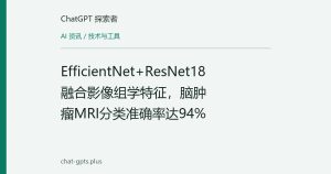 EfficientNet+ResNet18融合影像组学特征，脑肿瘤MRI分类准确率达94%