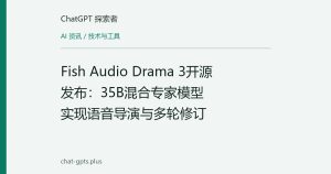 Fish Audio Drama 3开源发布：35B混合专家模型实现语音导演与多轮修订