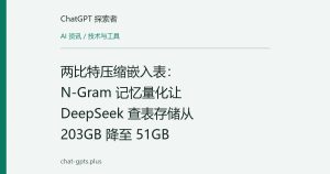两比特压缩嵌入表：N-Gram 记忆量化让 DeepSeek 查表存储从 203GB 降至 51GB