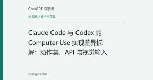 Claude Code 与 Codex 的 Computer Use 实现差异拆解：动作集、API 与视觉输入