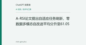 A-RSI论文提出自适应任务刷新，零数据多模态自改进平均分升至61.05