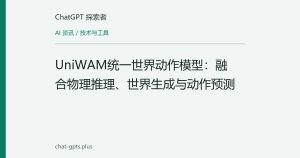 UniWAM统一世界动作模型：融合物理推理、世界生成与动作预测