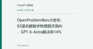 OpenProblemBench发布：82道未解数学物理题评测AI，GPT-6-Astra解决率14%