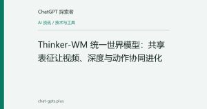 Thinker-WM 统一世界模型：共享表征让视频、深度与动作协同进化