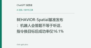 BEHAVIOR-Spatial基准发布：机器人会答题不等于听话，指令换目标后成功率仅16.1%