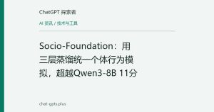 Socio-Foundation：用三层蒸馏统一个体行为模拟，超越Qwen3-8B 11分
