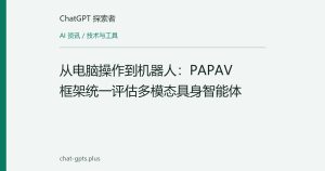 从电脑操作到机器人：PAPAV框架统一评估多模态具身智能体