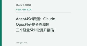 Agent4Sci评测：Claude Opus科研提分靠调参，三个轻量Skill让提升翻倍