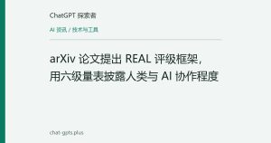 arXiv 论文提出 REAL 评级框架，用六级量表披露人类与 AI 协作程度