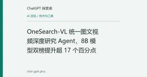 OneSearch-VL 统一图文视频深度研究 Agent，8B 模型双榜提升超 17 个百分点
