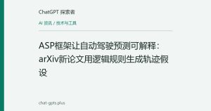 ASP框架让自动驾驶预测可解释：arXiv新论文用逻辑规则生成轨迹假设