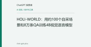 HOLI-WORLD：用约100个自采场景和8万条QA训练4B视觉语言模型