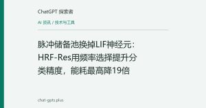 脉冲储备池换掉LIF神经元：HRF-Res用频率选择提升分类精度，能耗最高降19倍