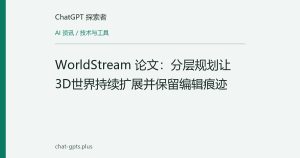 WorldStream 论文：分层规划让3D世界持续扩展并保留编辑痕迹
