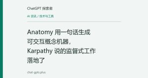 Anatomy 用一句话生成可交互概念机器，Karpathy 说的监督式工作落地了