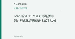 Lean 验证 11 个正方形最优排列：形式化证明锁定 3.877 边长
