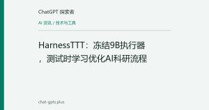 HarnessTTT：冻结9B执行器，测试时学习优化AI科研流程