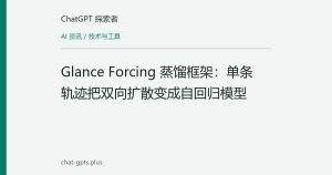 Glance Forcing 蒸馏框架：单条轨迹把双向扩散变成自回归模型