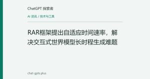RAR框架提出自适应时间速率，解决交互式世界模型长时程生成难题