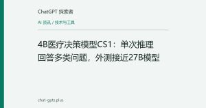 4B医疗决策模型CS1：单次推理回答多类问题，外测接近27B模型