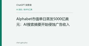 Alphabet市值单日蒸发5000亿美元：AI搜索摘要开始侵蚀广告收入