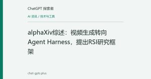 alphaXiv综述：视频生成转向Agent Harness，提出RSI研究框架