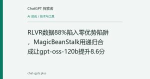 RLVR数据88%陷入零优势陷阱，MagicBeanStalk用递归合成让gpt-oss-120b提升8.6分
