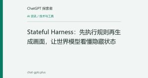 Stateful Harness：先执行规则再生成画面，让世界模型看懂隐藏状态