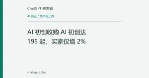 AI 初创收购 AI 初创达 195 起，买家仅增 2%