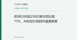 欧洲Q3风投250亿美元同比增77%，AI初创引领四年最强季度
